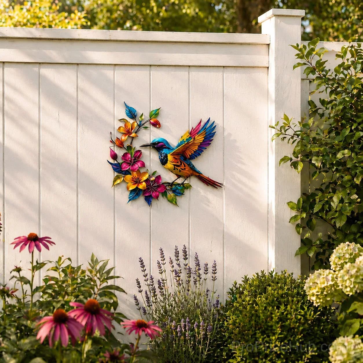 Hummingbird Bloom Metal Wall Art - View 20