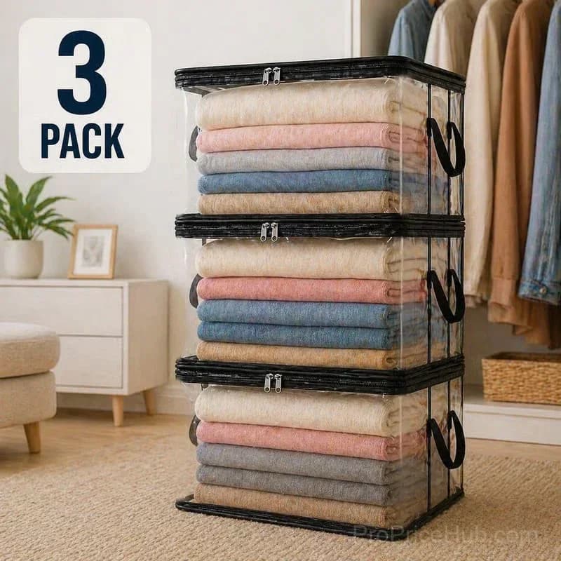 Large Clear Storage Box for Home Organization - View 4