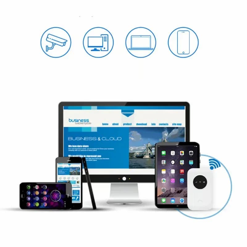 Portable 4G WiFi Router Set with Type-C Port - Alt