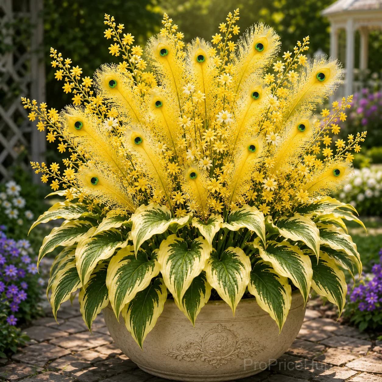 Peacock Flame Hosta Bulbs for Shade Gardens - Alt