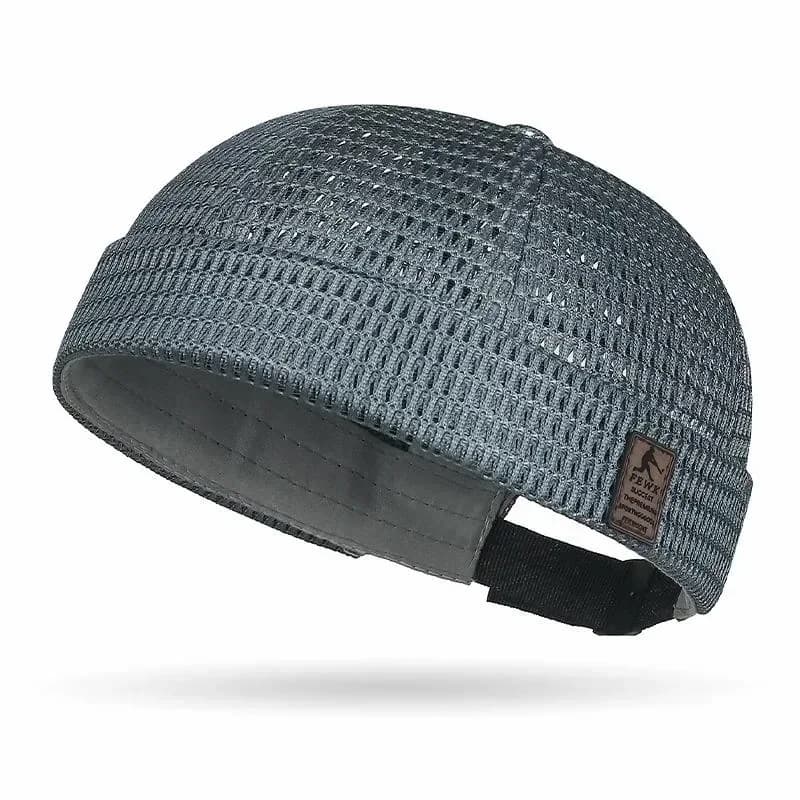 Men’s Breathable Brimless Docker Hat Mesh Skull Cap - View 3
