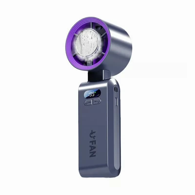 Handheld Semiconductor Cooling Fan, Pro, Grey - Alt