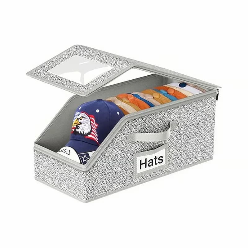 Stackable Baseball Hat Organizer, 1-Piece Cap Storage Rack - Main