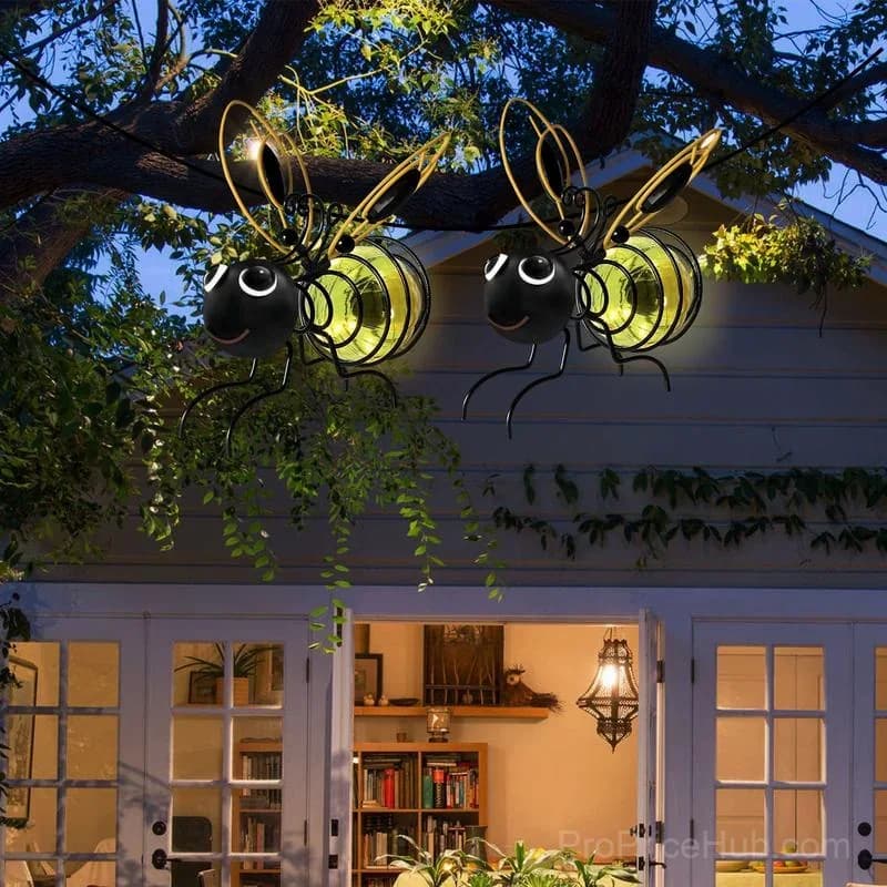 Outdoor Hanging Solar Bee Light - View 4