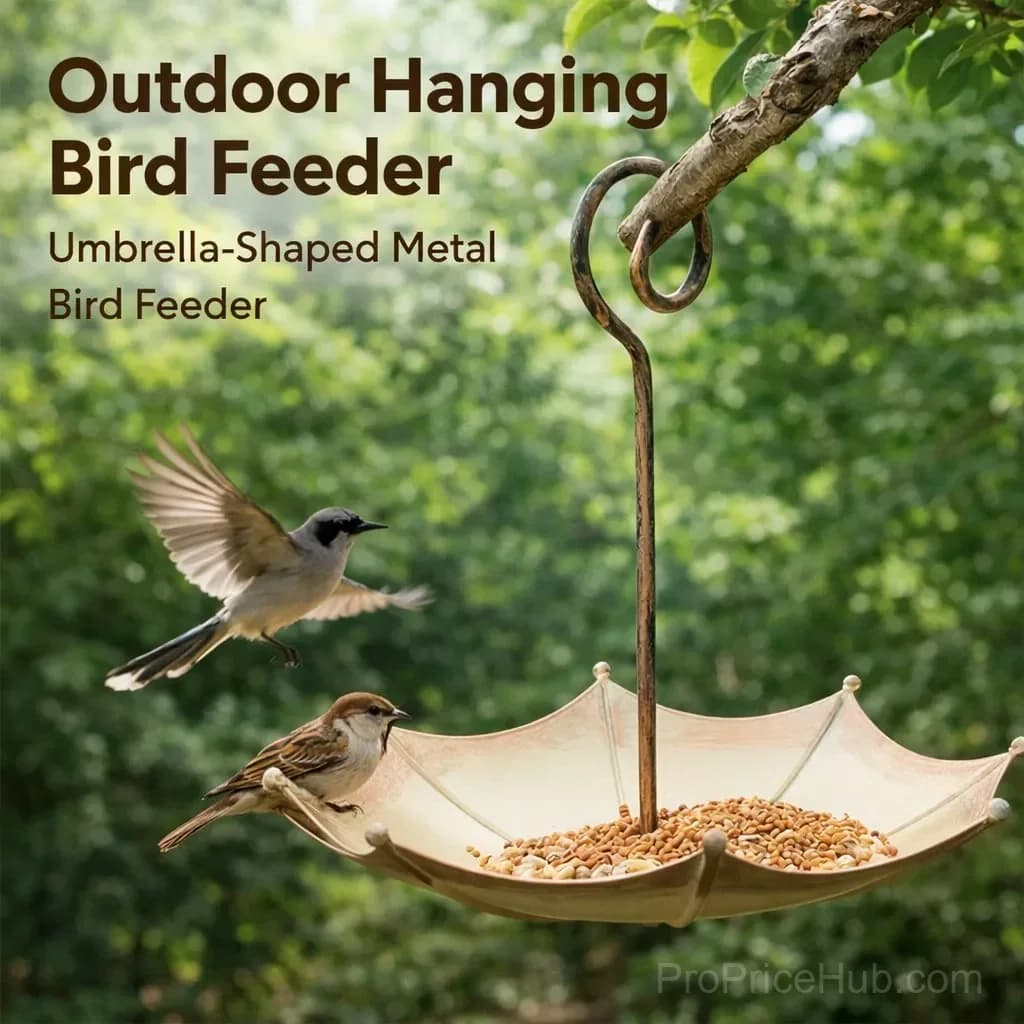 Mini Umbrella Bird Feeder - Whimsical Garden Decor - View 7