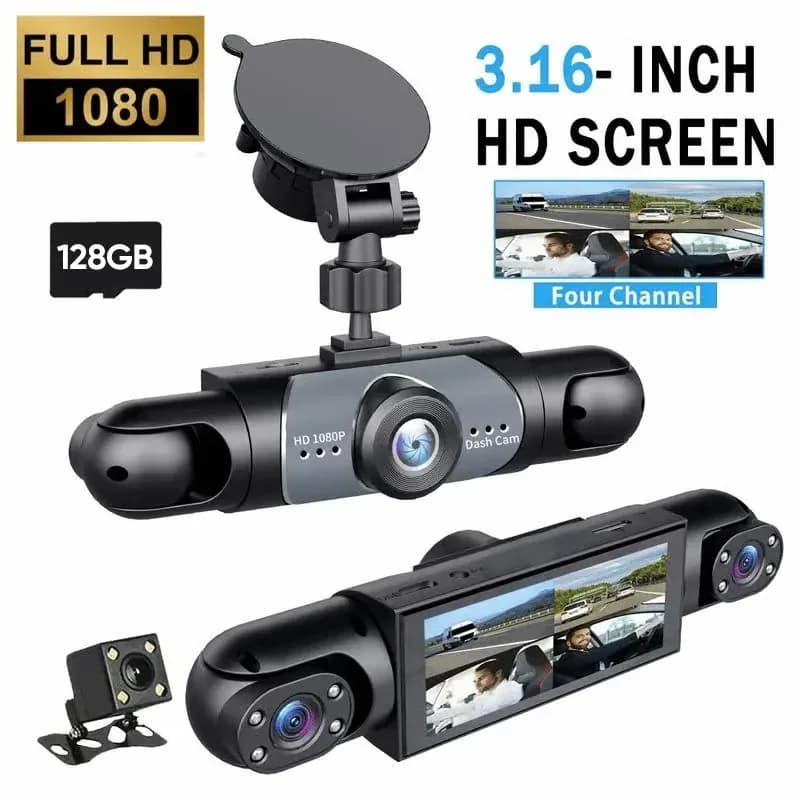 Full-View Car Dash Cam System with 64GB Storage - View 3