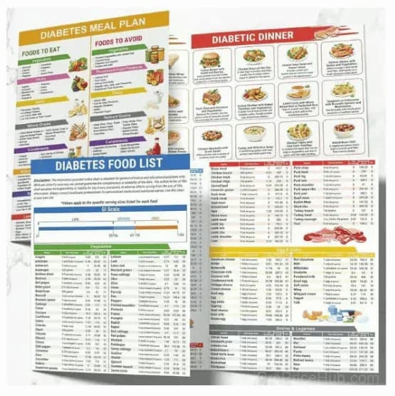 3 Count Diabetes Food List & Meal Planner - View 4