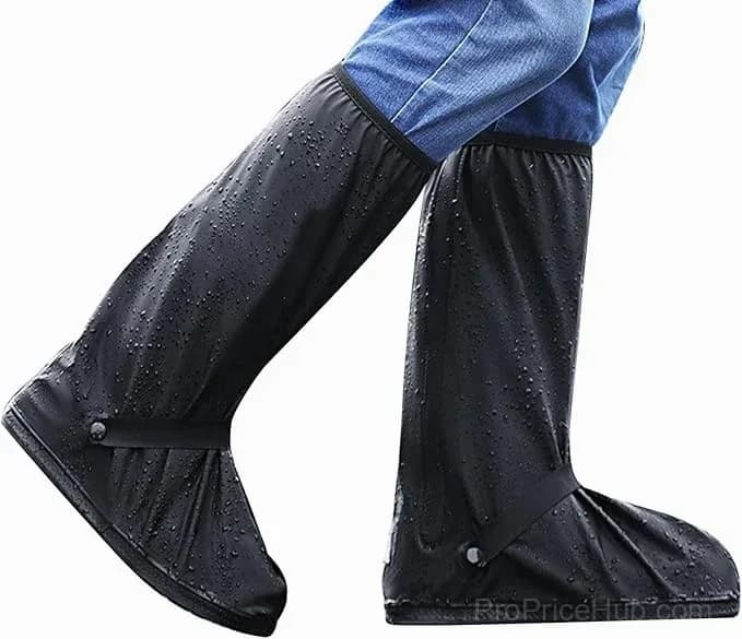 Unisex Heavy-Duty Waterproof Rain Boots with Non-Slip Zippers & Reflective - Main