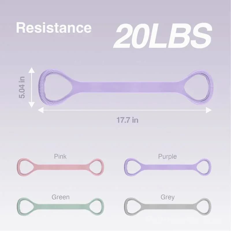 Silicone Figure 8 Resistance Bands for Women – Exercise & Workout - View 9