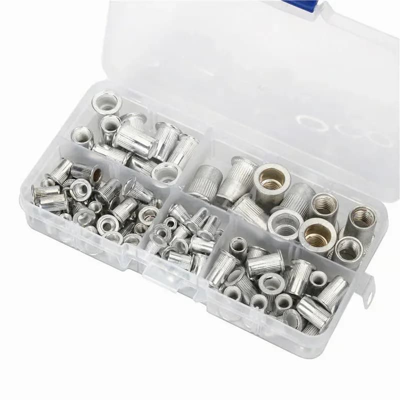 Galvanized Flat Head Threaded Rivet Nut Insert Set - View 14