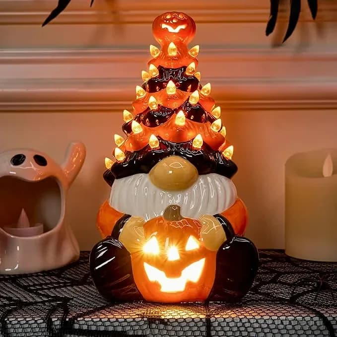 Lighted Halloween Dwarf Decoration for Home Decor - Main