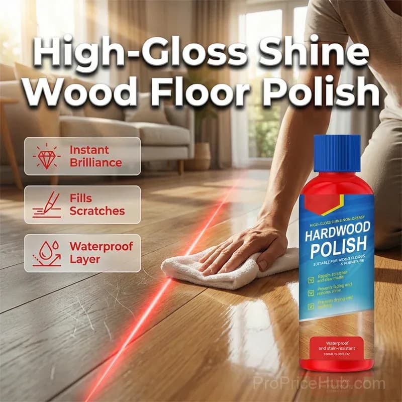 Instant High-Gloss Wood Floor Polish – Restore & Protect - Main