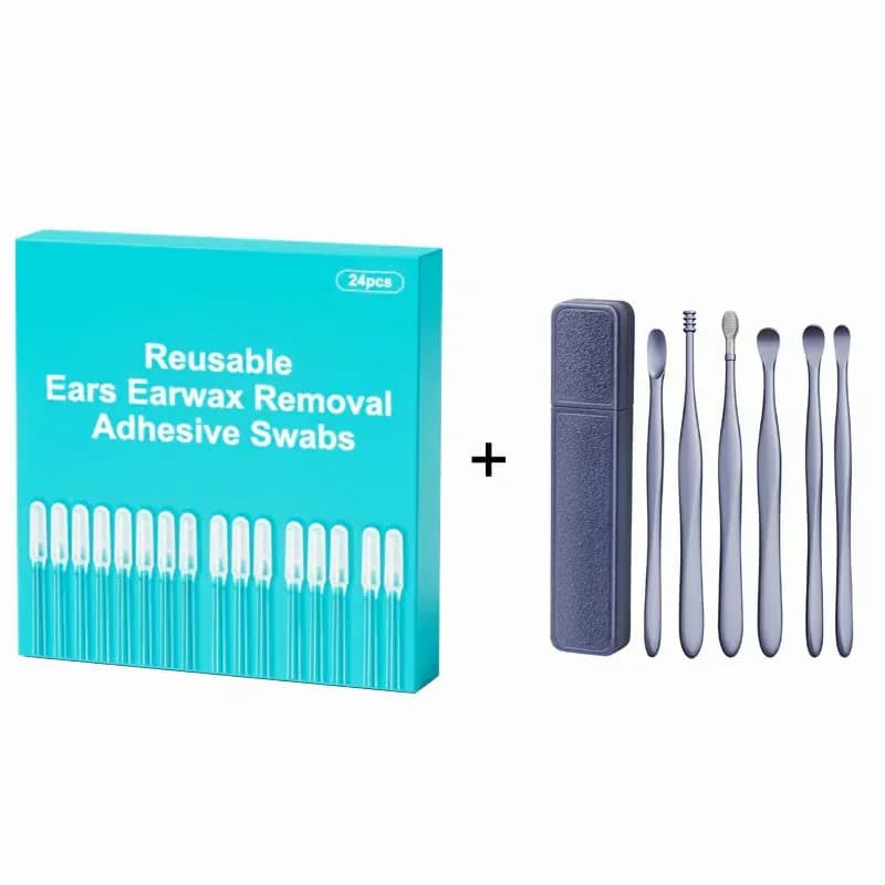 Reusable Earwax Removal Adhesive Swabs for Kids, Small, 24-Pack - View 11