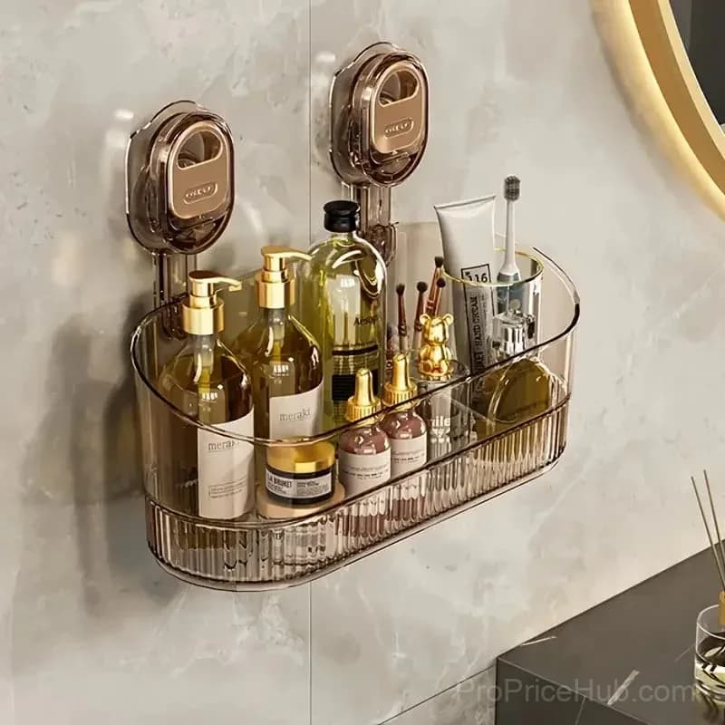 No-Drill Bathroom Suction Storage Box, Large Capacity - View 8