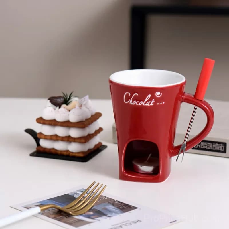 Black Chocolate Fondue Mug, 1-Piece - View 10