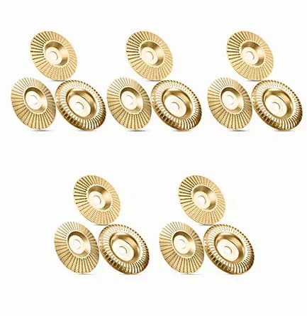 100mm Gold Angle Grinder Polishing Pads, 3-Piece Set - View 2