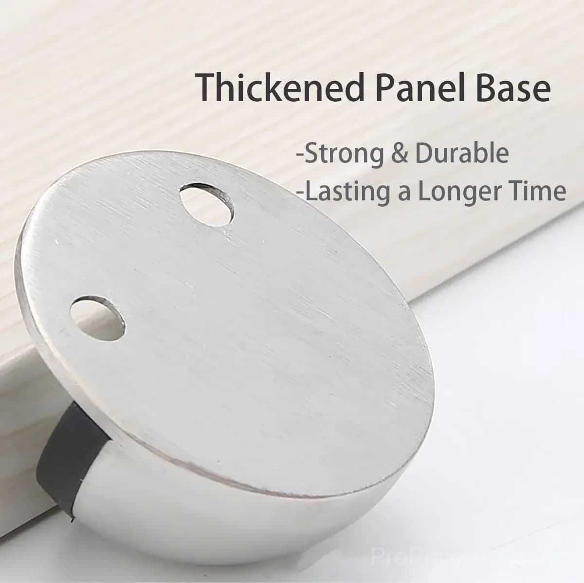 2-Pack Black Hidden Magnetic Door Stopper Holders, Stainless Steel - View 7