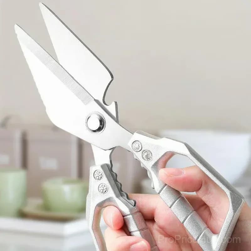 Heavy-Duty Multifunction Kitchen Shears, Silver - View 7