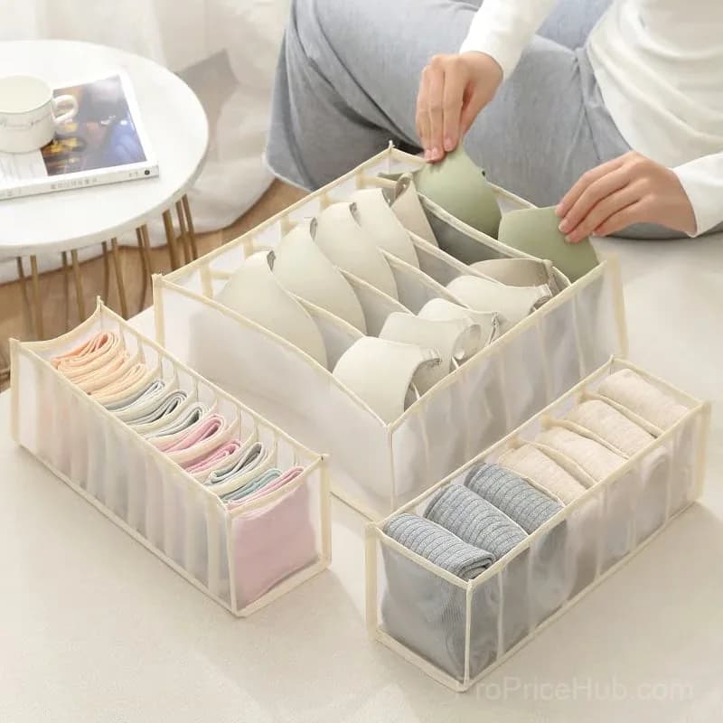 Large Grey Wardrobe Clothes Organizer for Skirts, Jeans & Coats - View 6