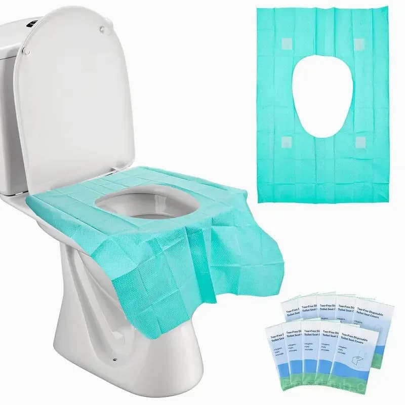 10 Pack Disposable Tear-Free Toilet Seat Covers for Adults & Kids - Main