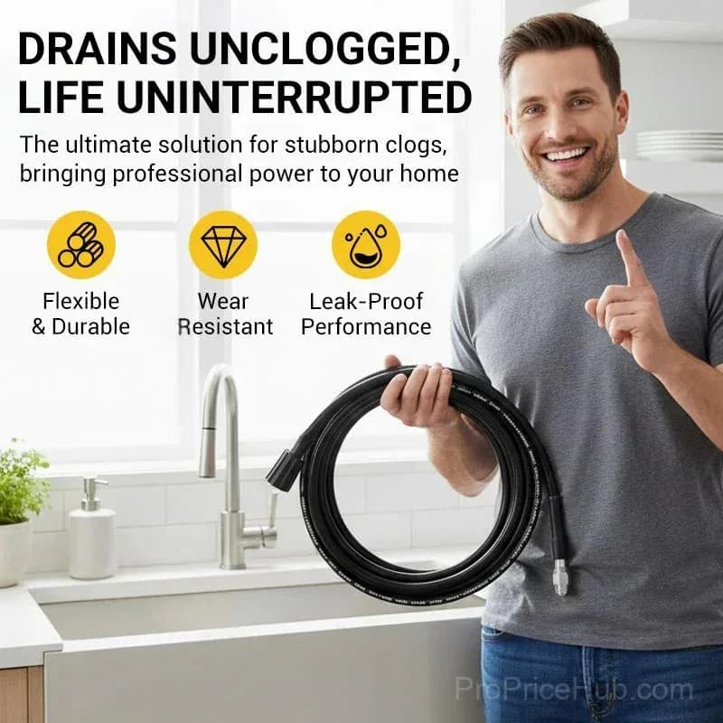 Triple-Layer Burst-Proof PVC & Stainless Steel Heavy-Duty Water Hose - Main