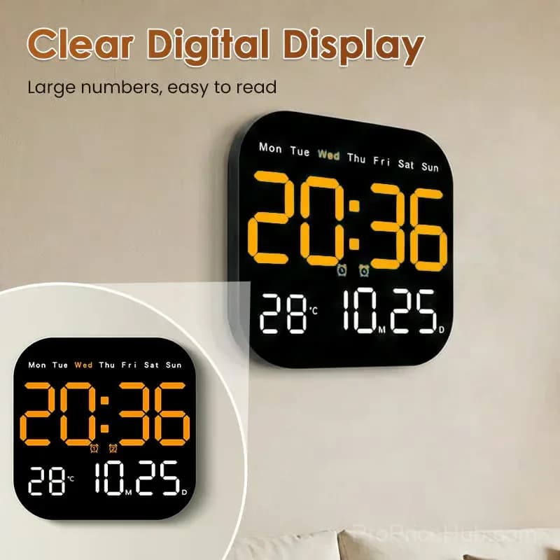 Multifunctional Digital Alarm Clock for Home & Office - Alt