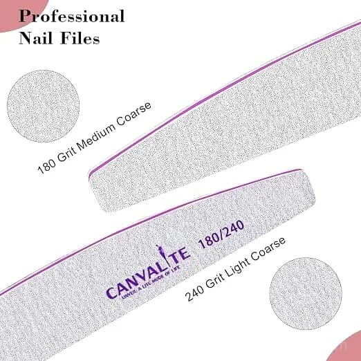 180/240 Grit Nail File - Dual-Sided Sandpaper for Shaping & Nail Art - Main