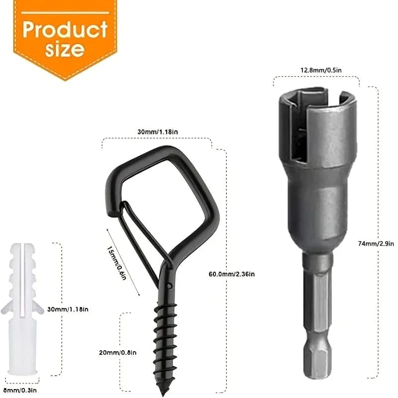 Square Snap Hanging Hooks - View 6