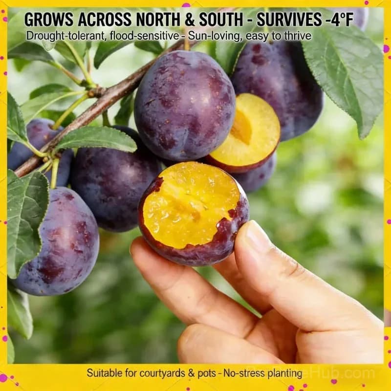 Heirloom Non-GMO Grafted Plum Tree Seeds - Main