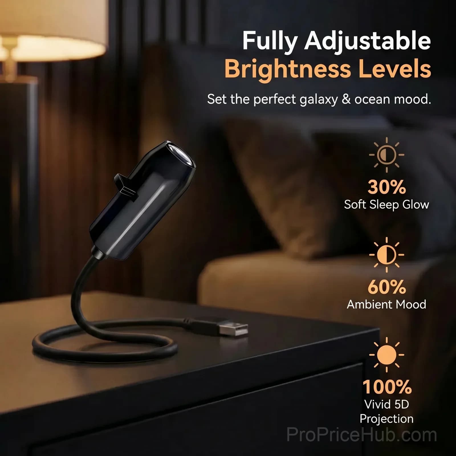 Smart Holographic Star Night Light Projector - View 7