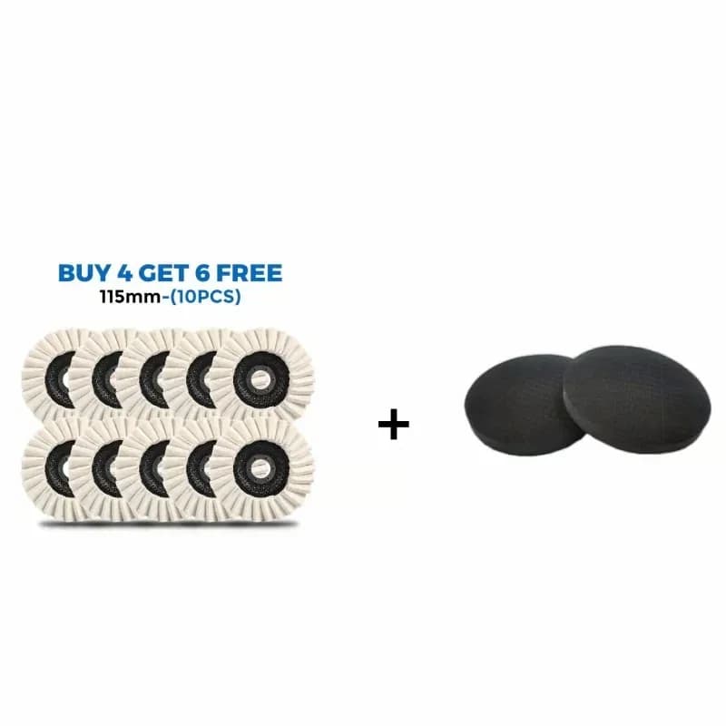 115mm Wool Felt Flap Polishing Discs, 2-Pack - View 18