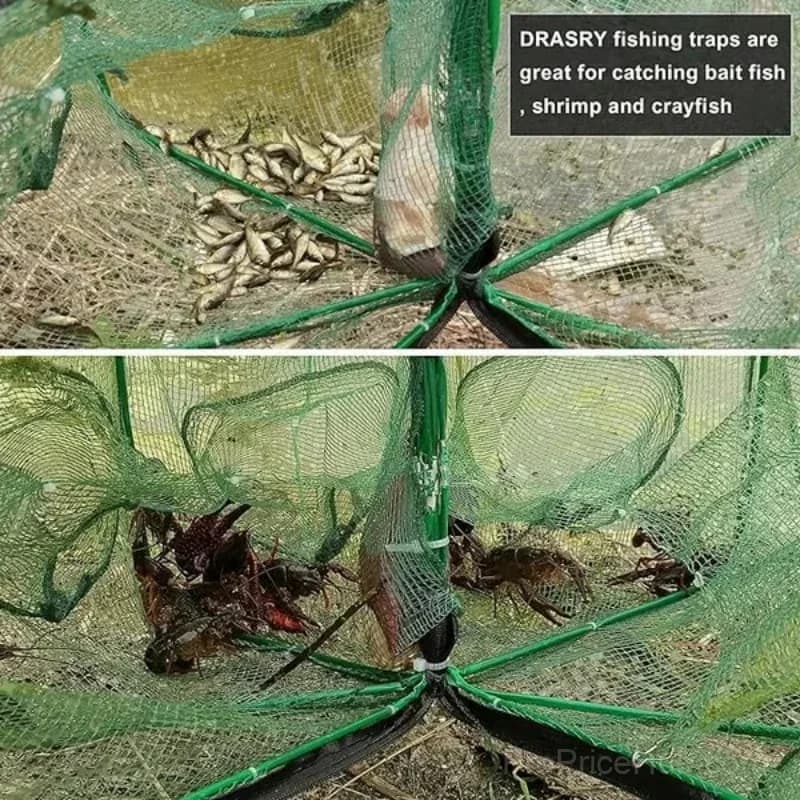 Auto-Foldable 6-Hole Fishing Trap Net, 72 x 28 cm - View 5