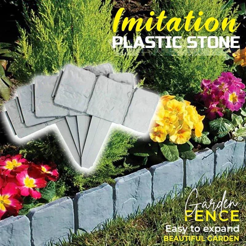 Faux Stone Garden Edging Border – Natural Rock Look Landscape Edge - Alt