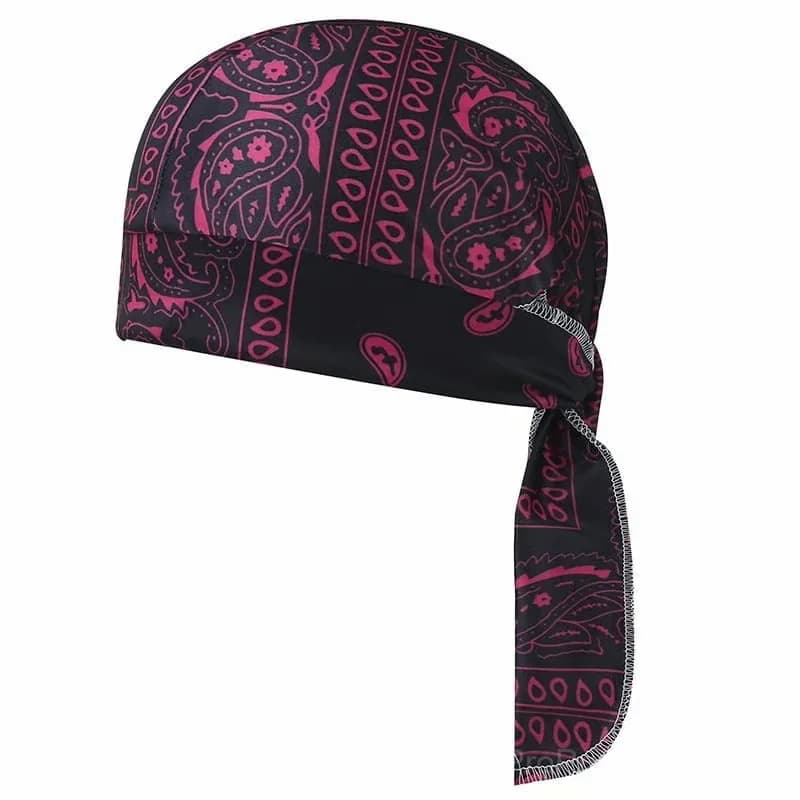 Navy Blue Elastic Cycling Sports Cap - View 6