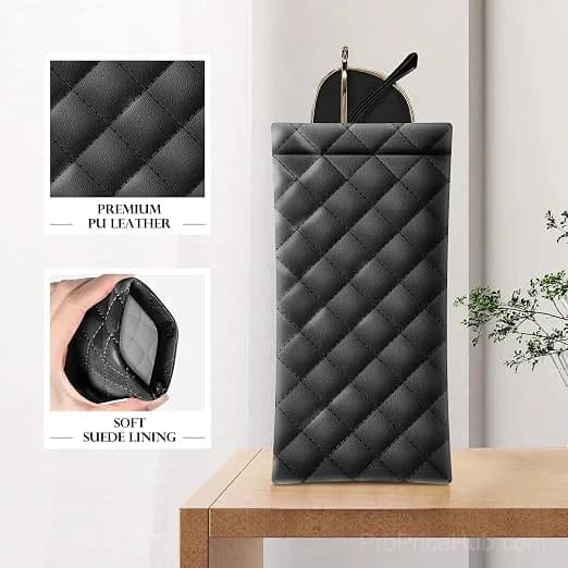 Soft PU Leather Portable Sunglasses Storage Bag - View 6