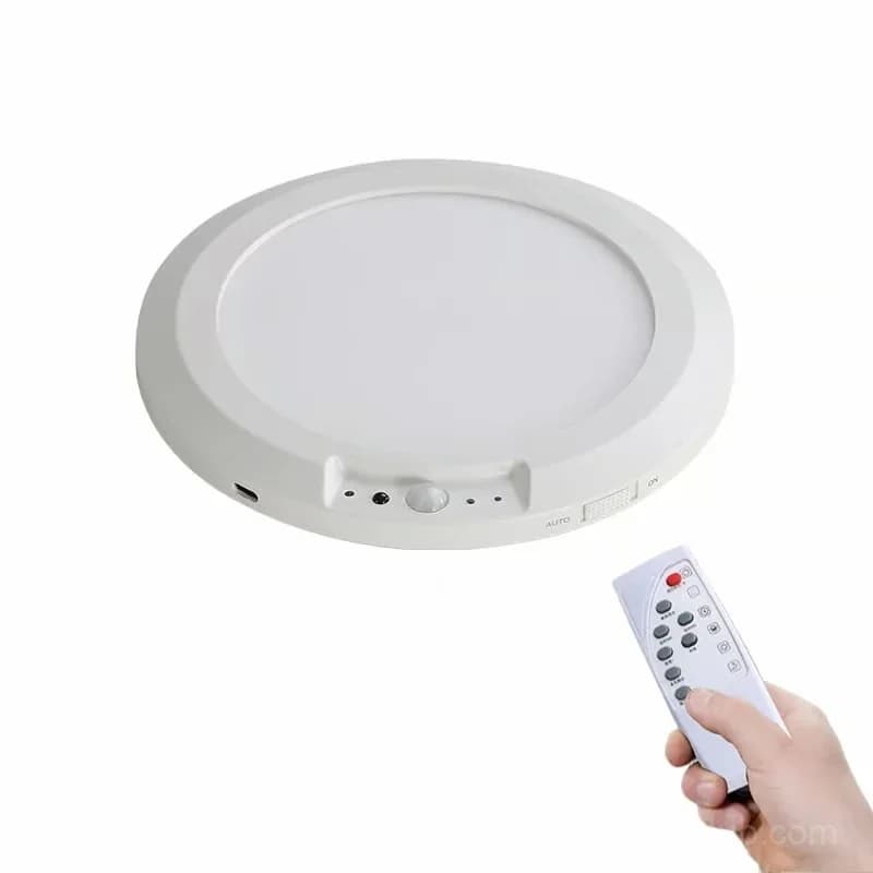 Motion Sensor LED Ceiling Light Set, Magnetic Mount, Remote - Main