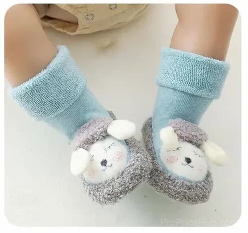 Baby Cartoon Plush Cotton Toddler Shoes, Pink, 0-6 Months - View 20