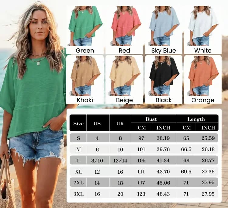 Green Patched Solid Bell Sleeve T-Shirt, US 4/S - Alt