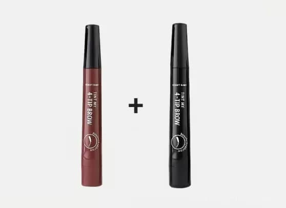 Waterproof 4-Tip Beard and Eyebrow Pen, Light Brown - View 34