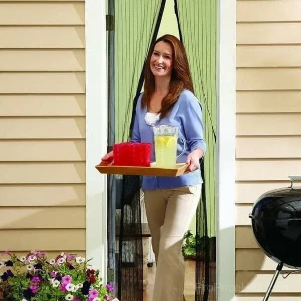 Magnetic Screen Door, Hands-Free Patio Entry - Alt