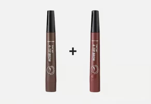 Waterproof 4-Tip Beard and Eyebrow Pen, Light Brown - View 31