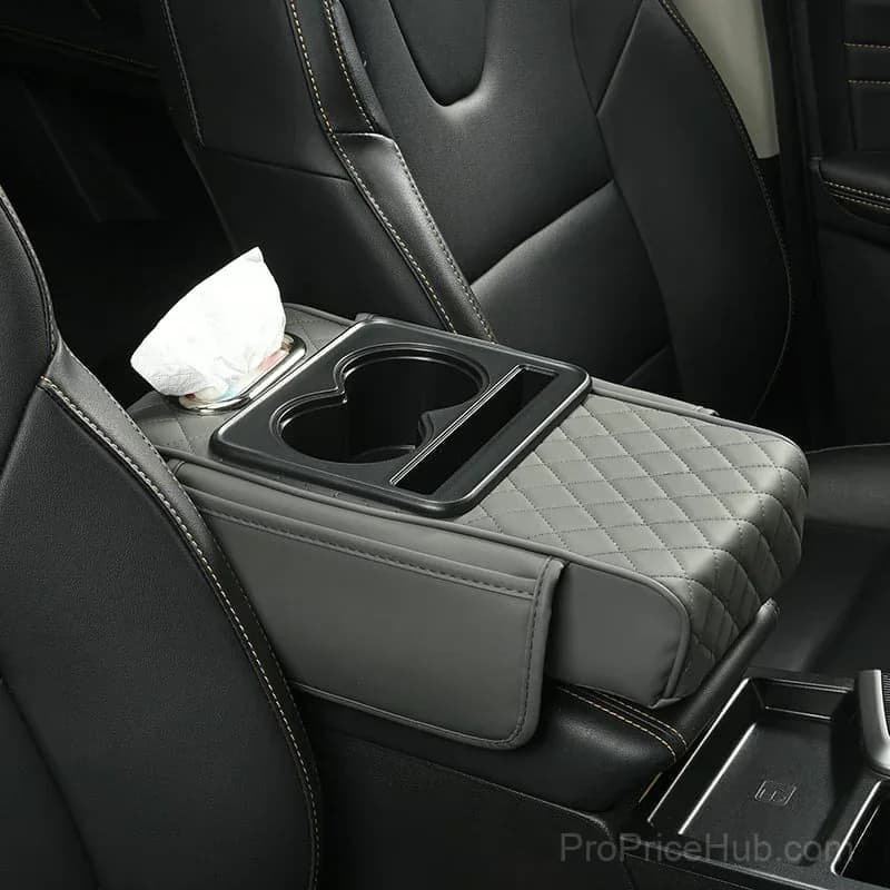 Multifunctional PU Leather Car Armrest Box Mat - View 10