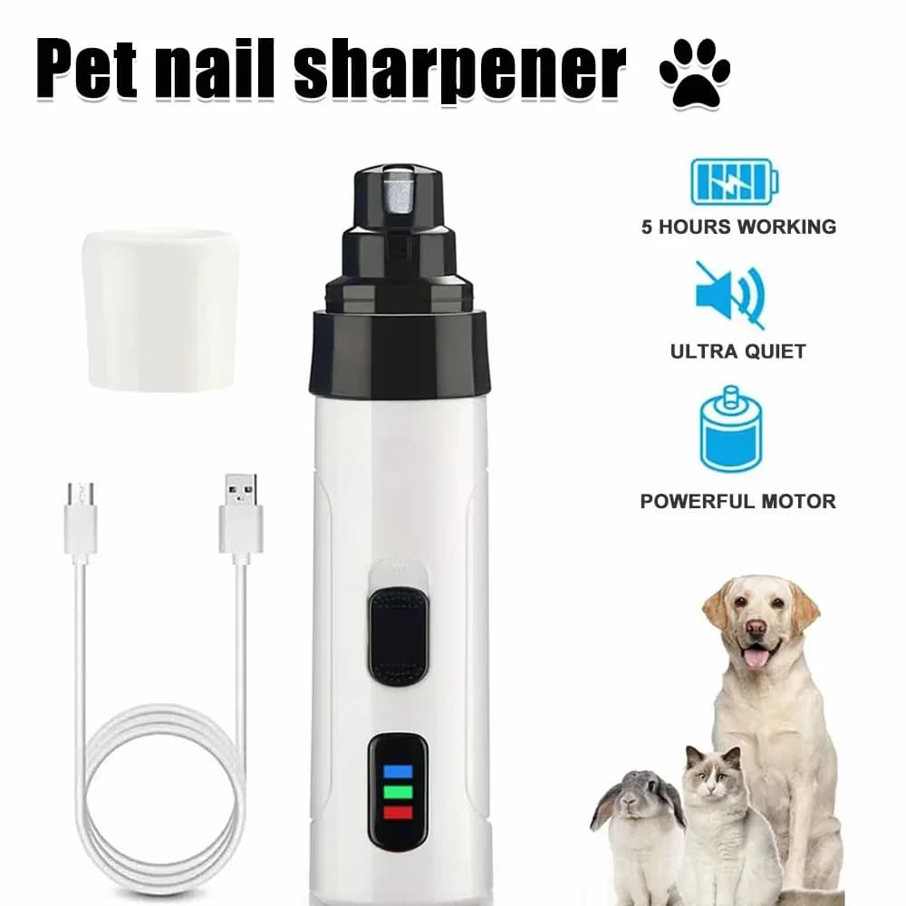 Rechargeable USB Electric Pet Nail Grinder for Grooming - Main