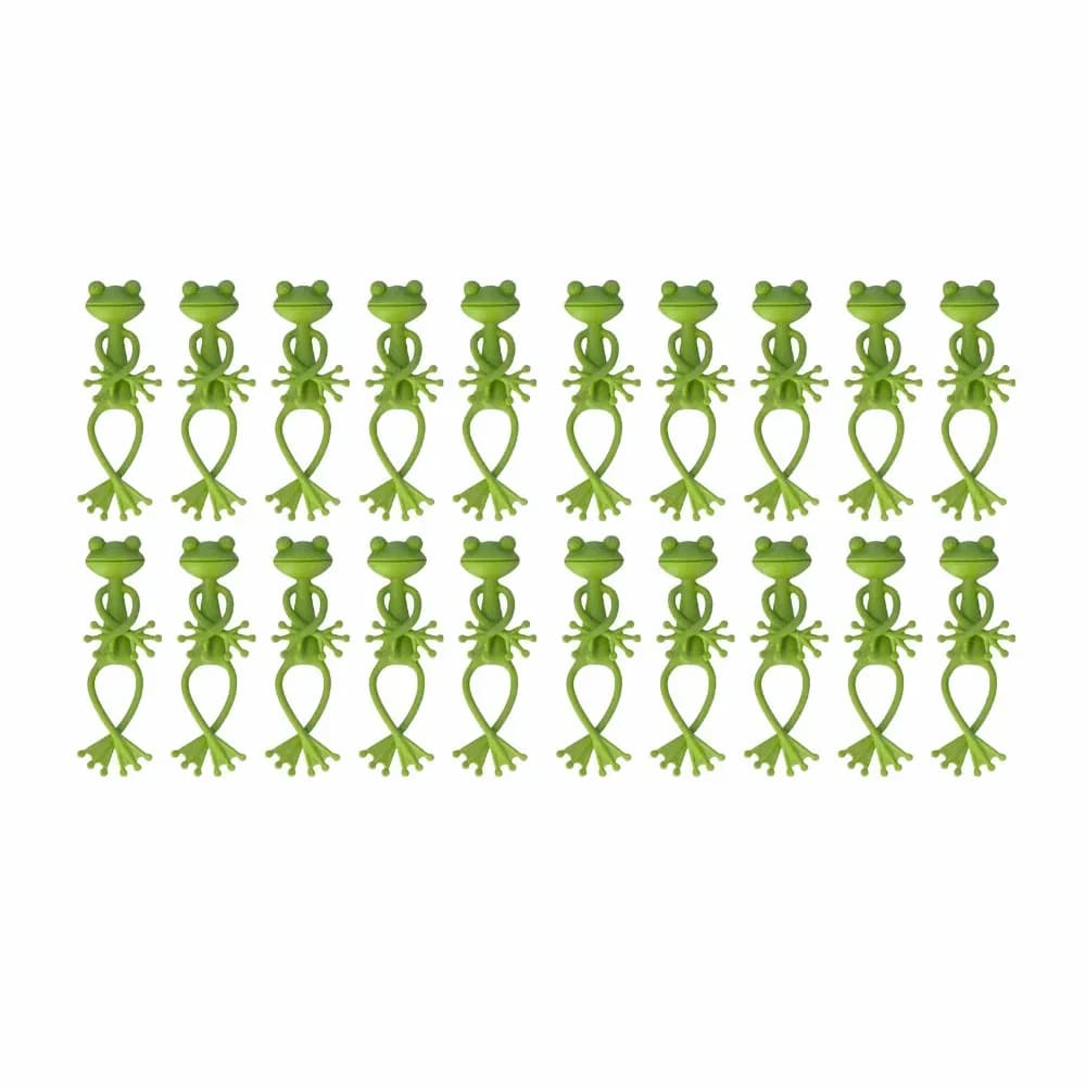 Bendable Frog Plant Ties and Organizers, 5-Pack - View 3