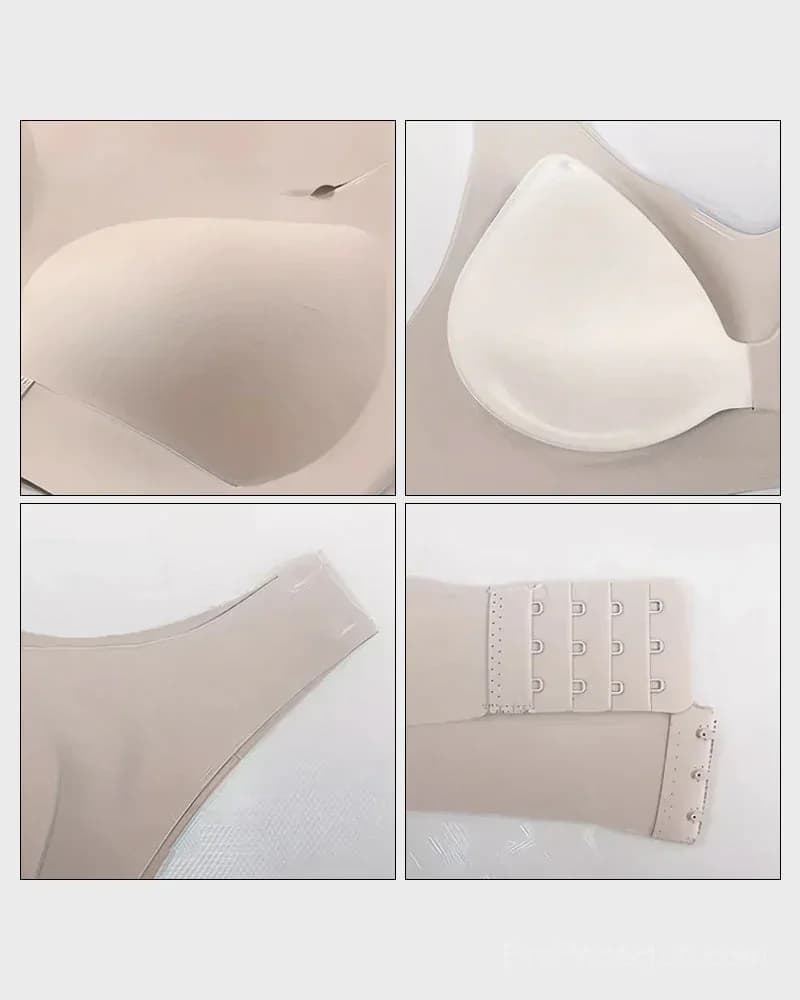 Front Closure Cross-Back Wireless Posture Bra - View 12