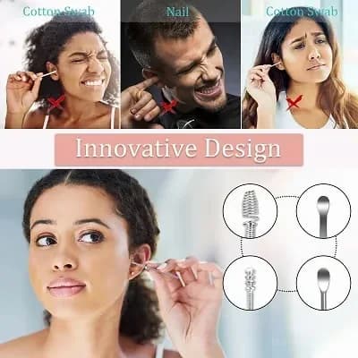 Yellow Ear Wax Cleaner Tool Set for Personal Care - View 4