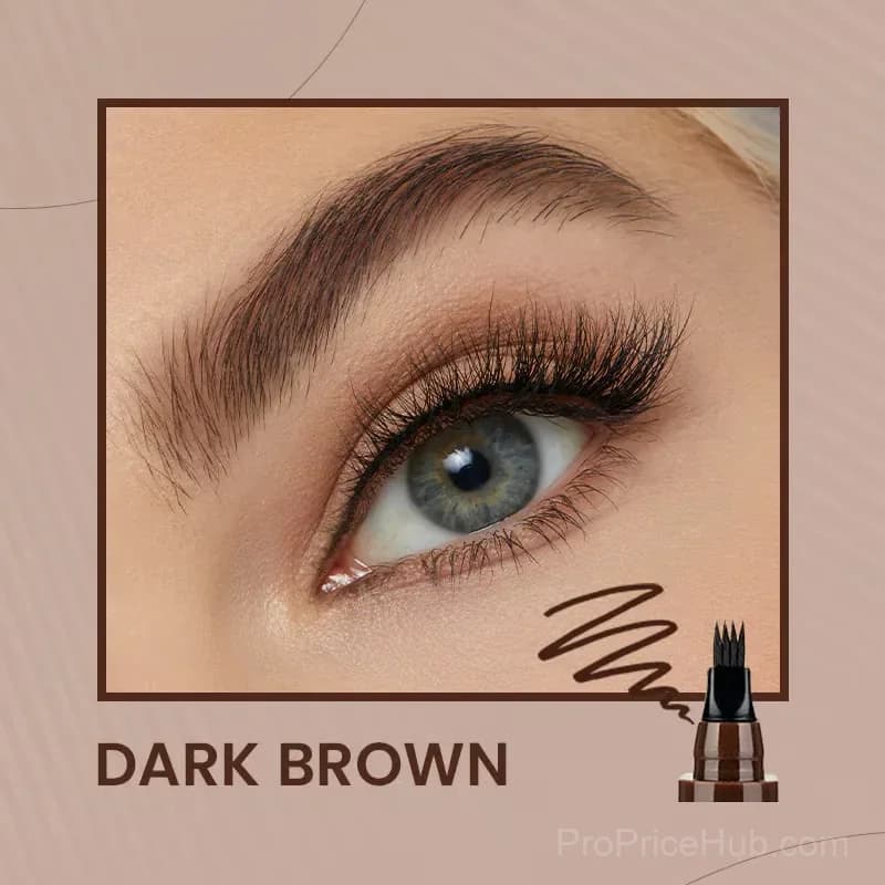 Waterproof 4-Tip Beard and Eyebrow Pen, Light Brown - View 11