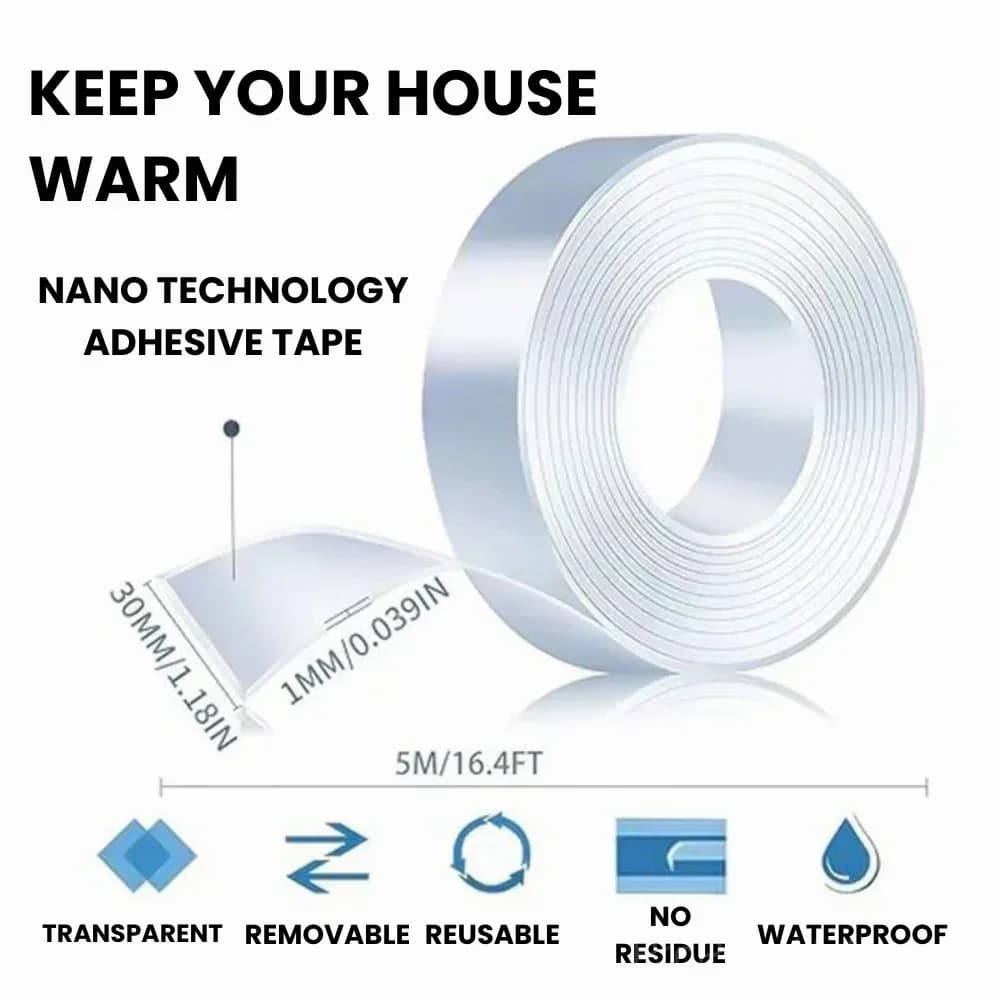 Translucent Weather Stripping Door Seal Strip, 5M/16.4 ft - Alt