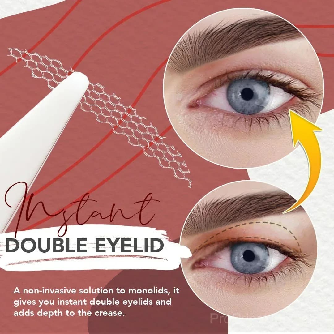 Glue-Free Invisible Double Eyelid Stickers, S Crescent, 120 Strips - View 5