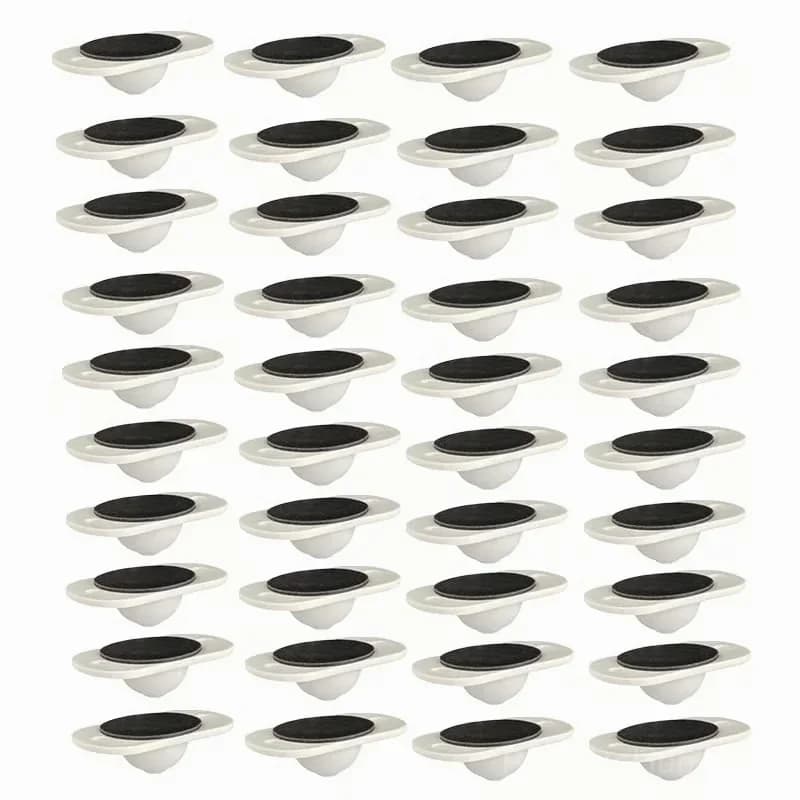 Adhesive Universal Pulley Wheels, 4-Pack - View 5